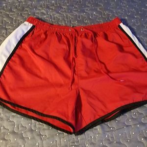 bcg red shorts size large